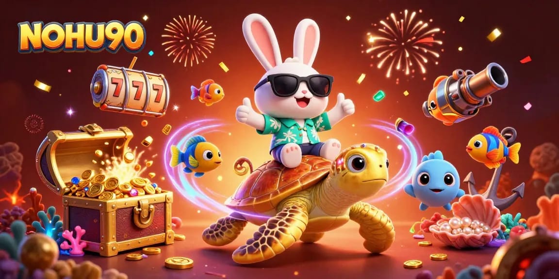 Engage with NOHU90 by spinning the slots for massive wins in a vibrant casino scene.