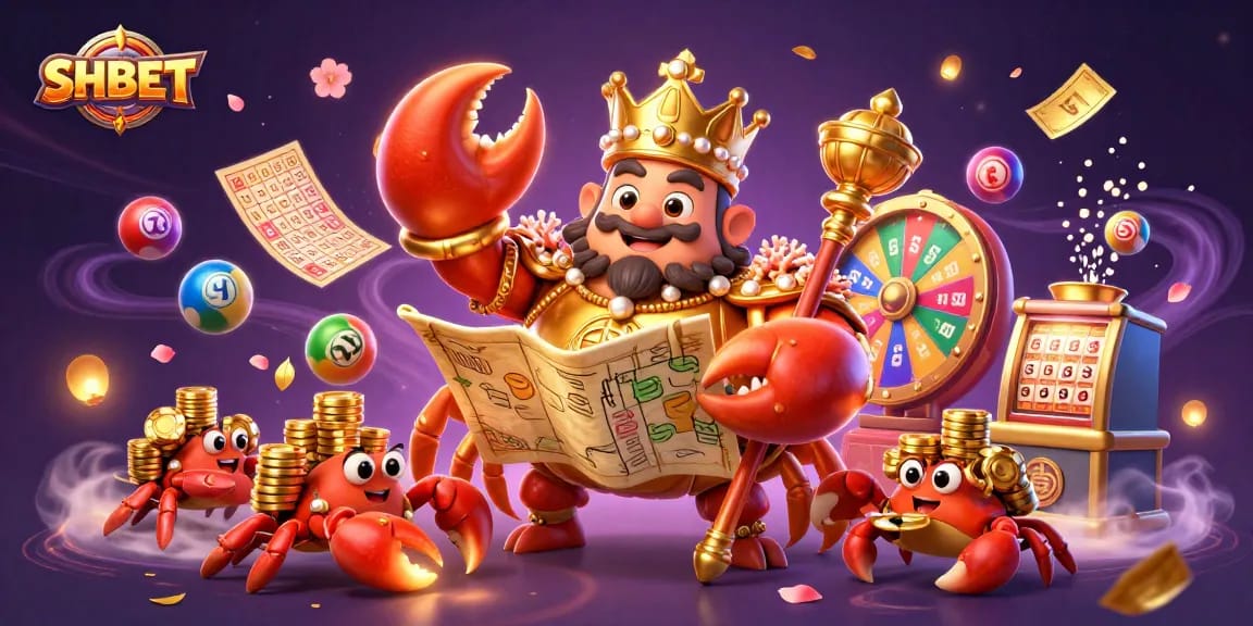 Experience thrilling gameplay at SHBET with a vibrant cartoon casino illustration showcasing excitement and rewards.
