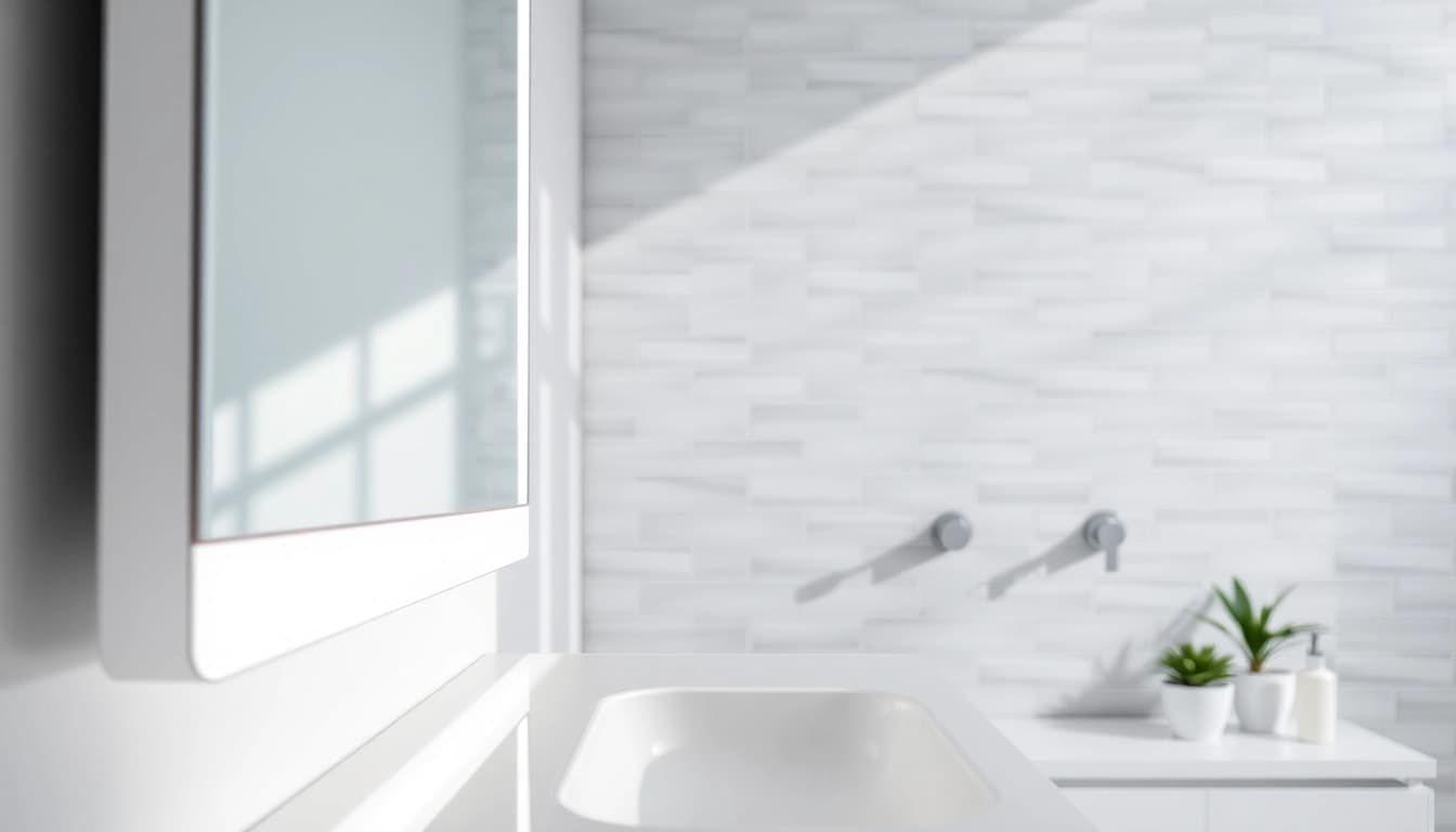 Illuminate your space with an elegant led mirror that enhances modern interiors.