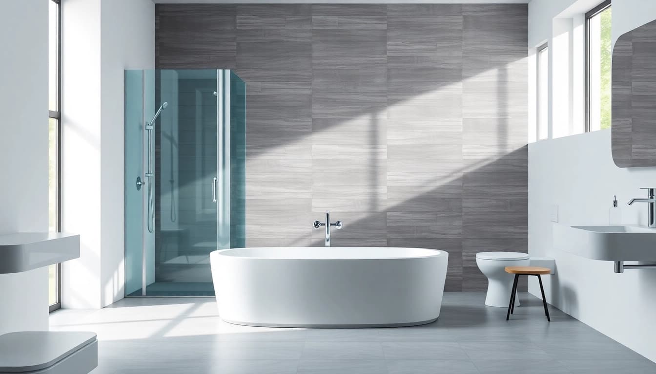 Duschkabine 80x80 in modernem Badezimmer-Setting mit stilvollem Design.
