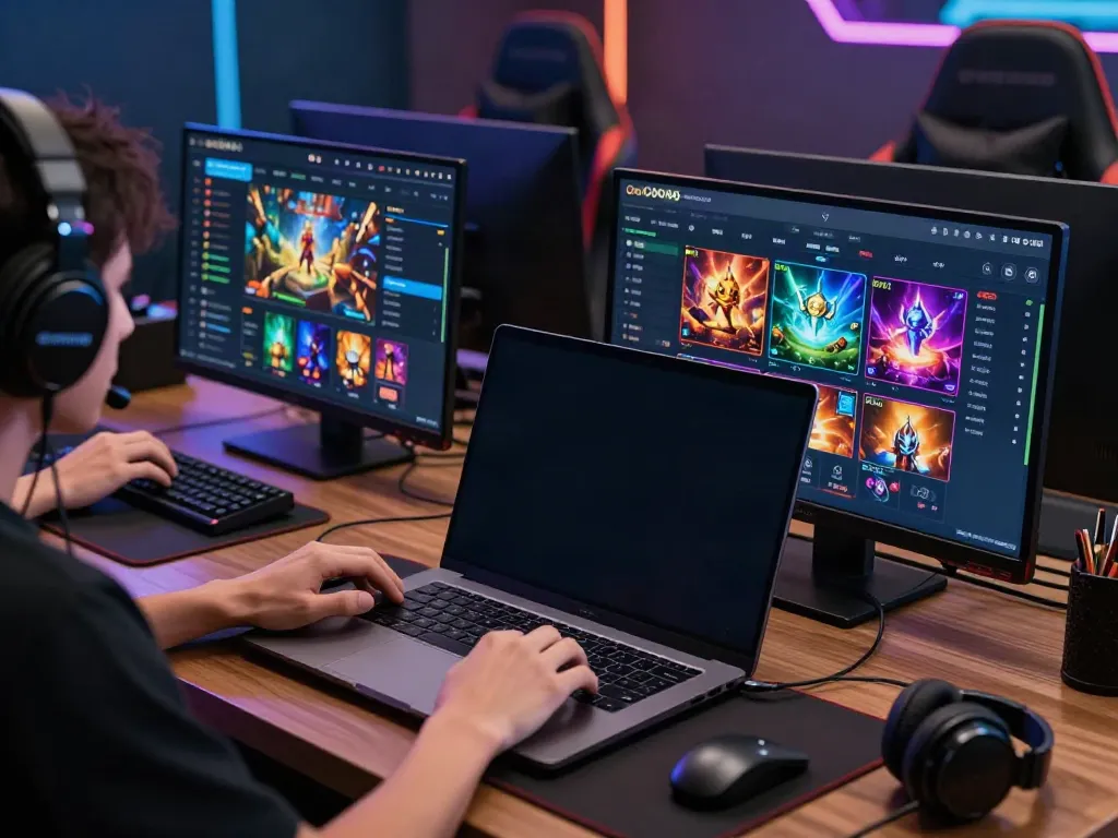 User exploring nhà cái gem88 platform on devices, highlighting engaging gaming experience