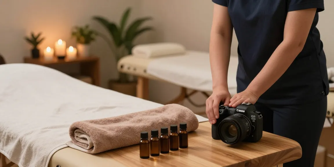 Enjoy a 강북구출장마사지 in a calming massage therapy setting with soothing elements.