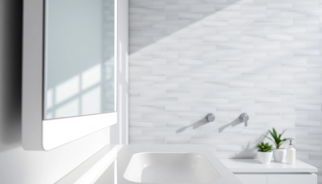 Illuminate your space with an elegant led mirror that enhances modern interiors.