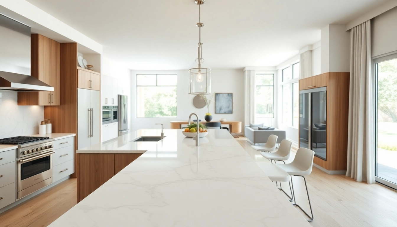Luxury home remodel Austin showcases a modern kitchen with elegant finishes and inviting design.
