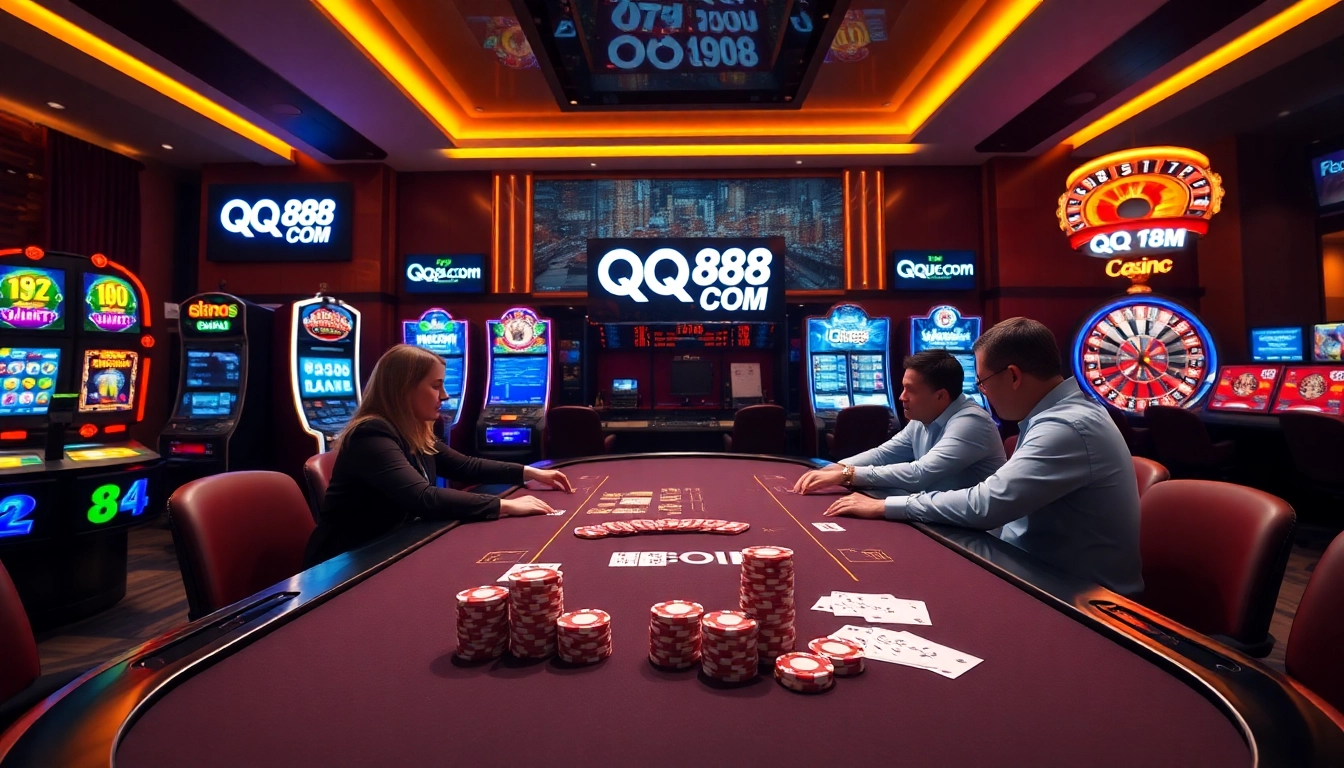 Experience thrilling games at QQ88 COM with vibrant casino tables and exciting gameplay.