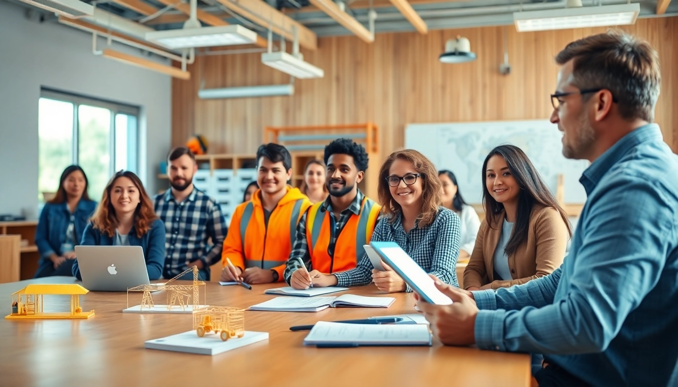 Engage in construction training programs where instructors and students actively collaborate.