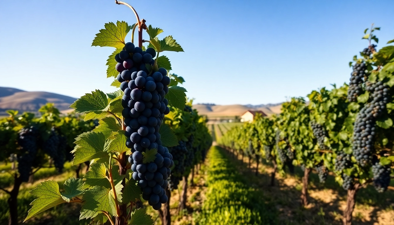 Enjoying Clarksburg CA wineries with vibrant grapevines and a scenic winery backdrop.