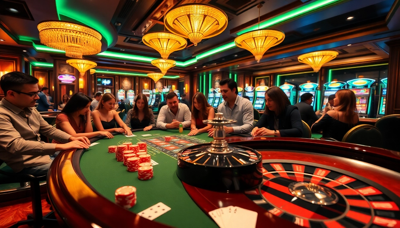 B52CLUB gaming excitement captured with vibrant poker chips and thrilling roulette at a luxurious casino table.