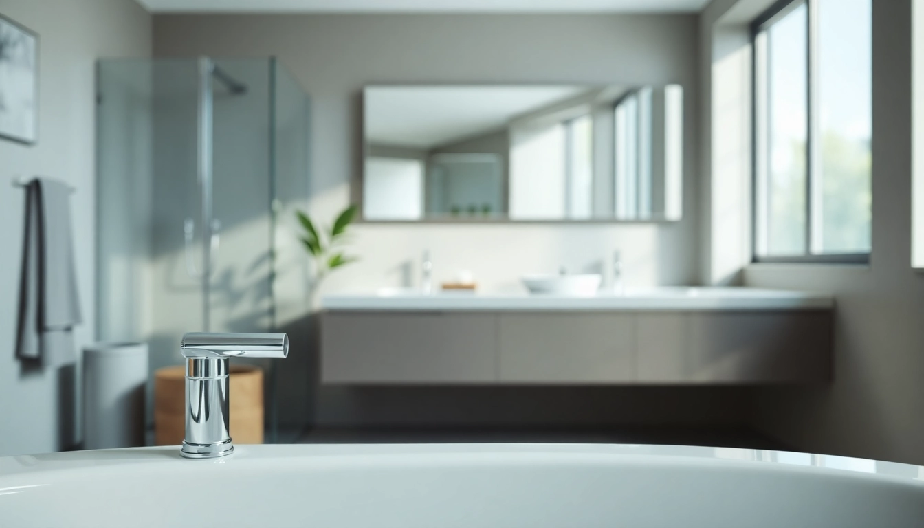 Die sonni Duschkabine in einem modernen Badezimmer mit eleganten Designs und natürlichen Materialien.
