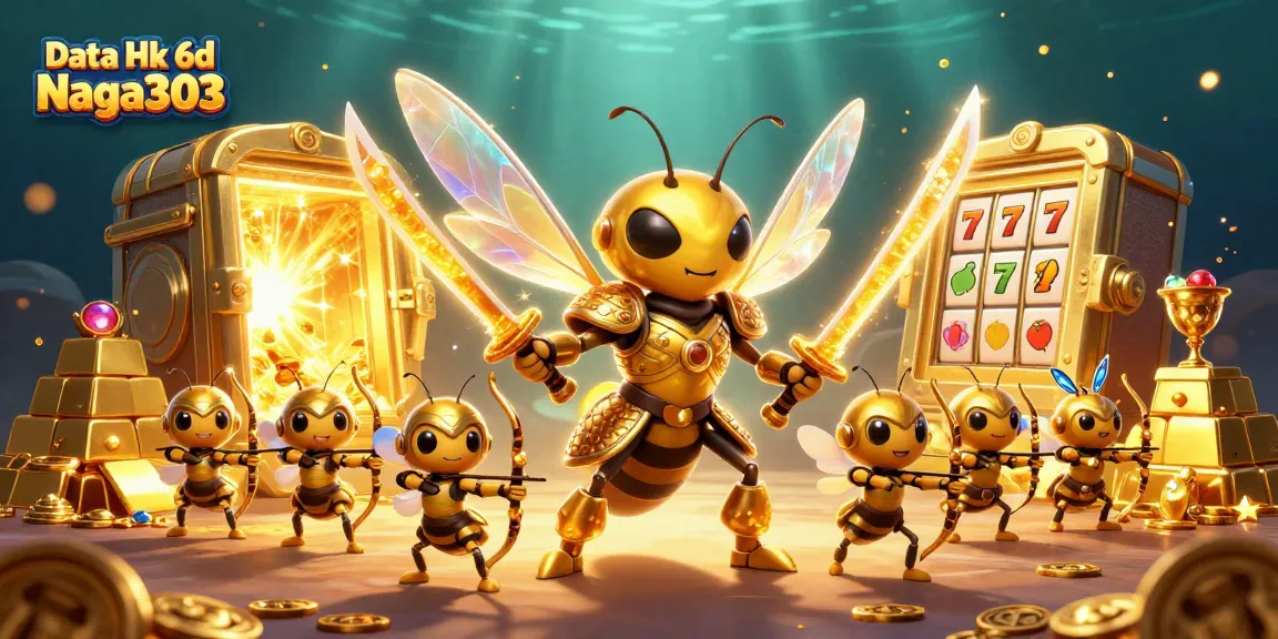 Engage with Data Hk 6d Naga303 for thrilling lottery action, amid vibrant casino treasures and dynamic 3D characters.