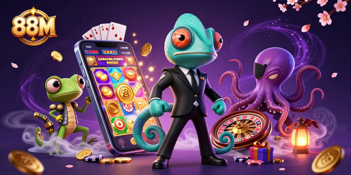 Join the thrilling world of 88M as the secret agent chameleon takes on exciting gambling adventures.